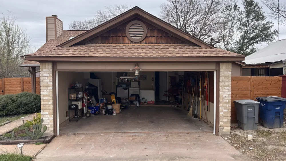 Two-to-One Garage Door Conversion in Bastrop