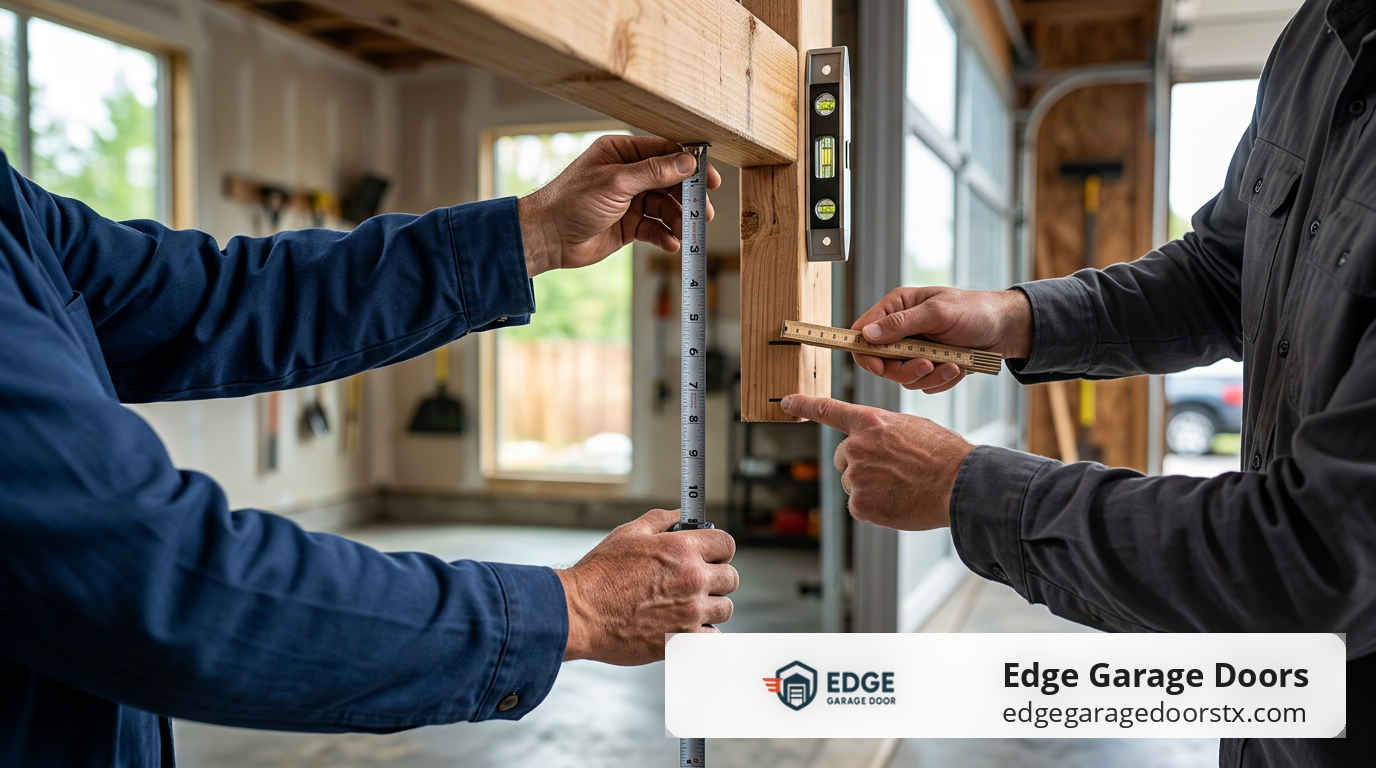 standard garage door height sizes in Austin TX