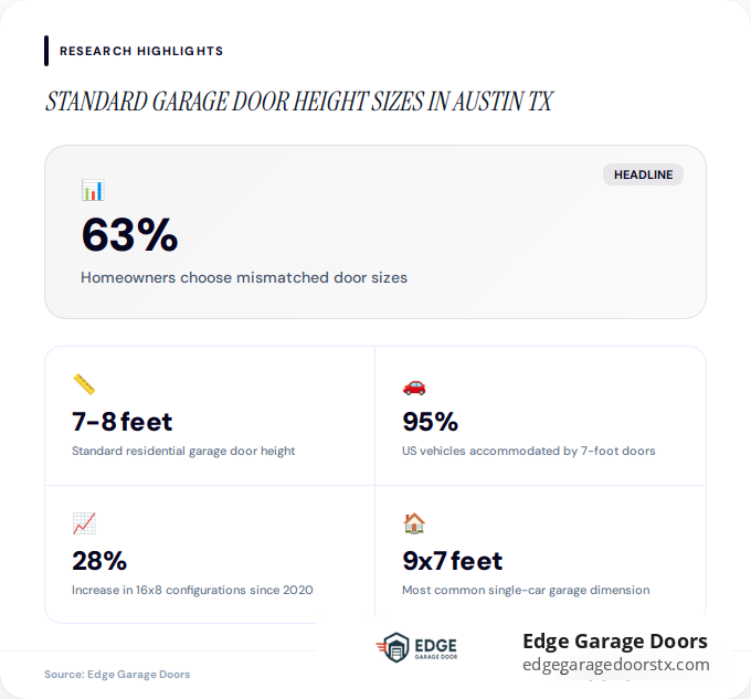 Key facts about standard garage door height sizes in Austin TX