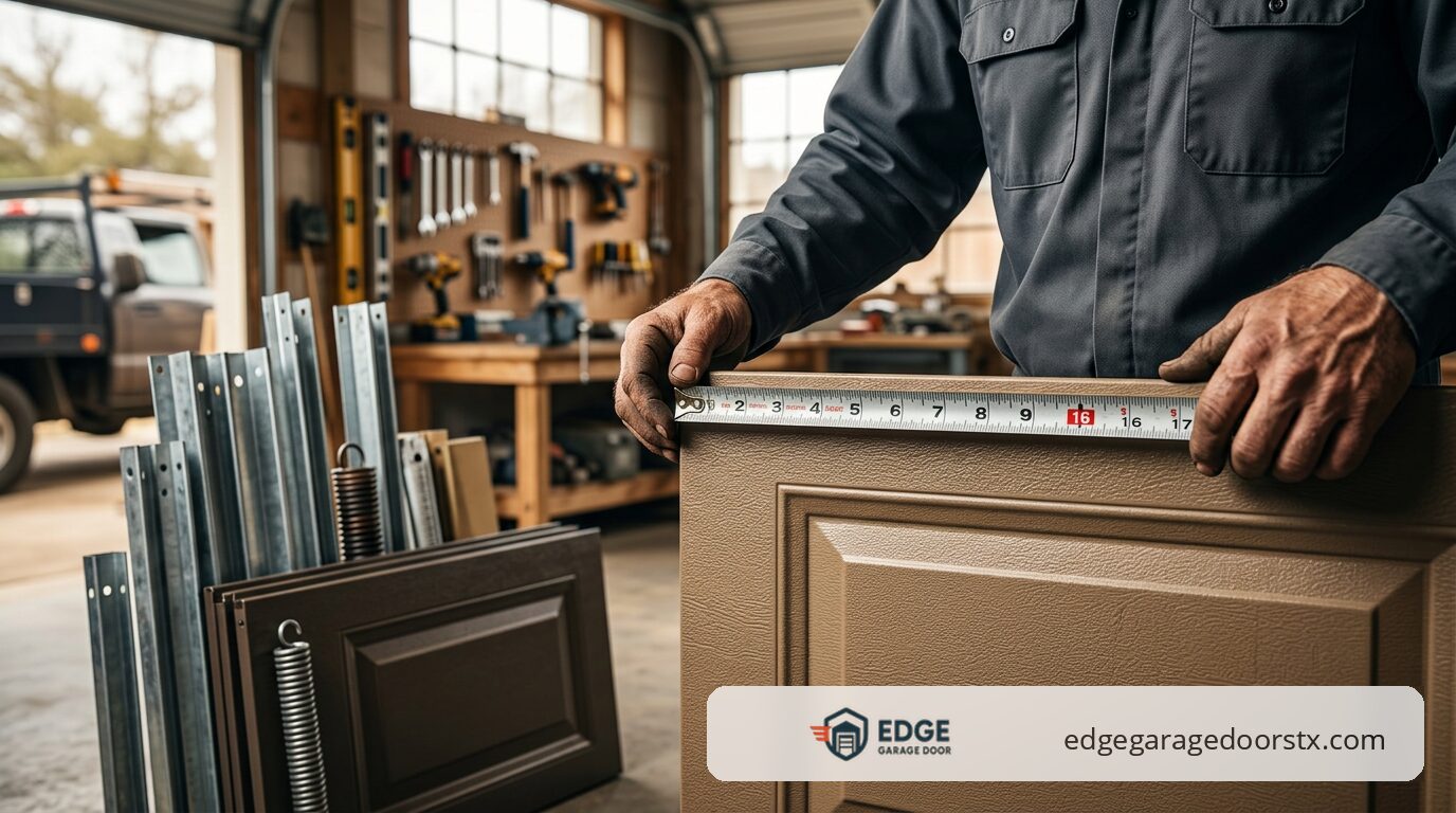 residential garage door sizes in Austin TX